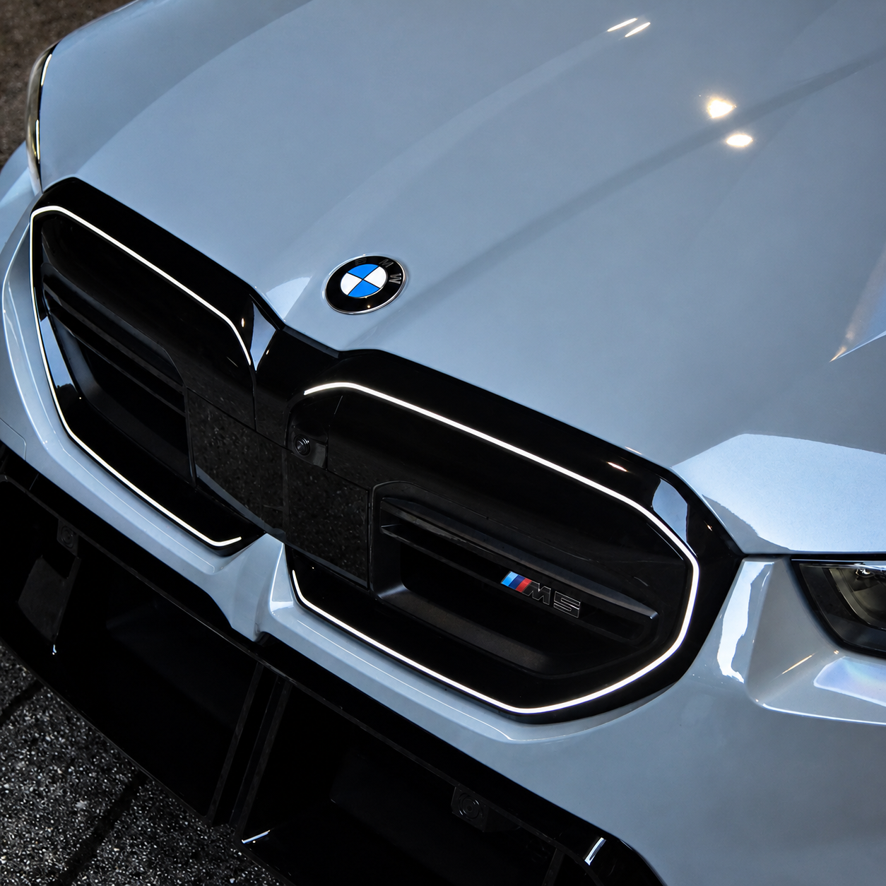 BMW M5 front grille detail